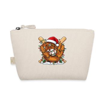 Baseball-Weihnachten - Bio-Täschchen - Natur - Vorne