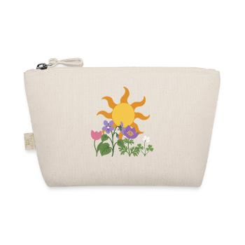 Veilchen · Sonne · Geschenkidee · Blüten - Bio-Täschchen - Natur - Vorne