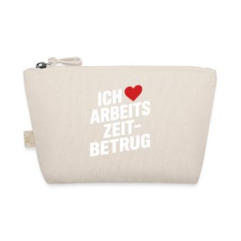 Arbeitszeitbetrug Ich Liebe Arbeitszeitbetrug - Bio-Täschchen - Natur - Vorne