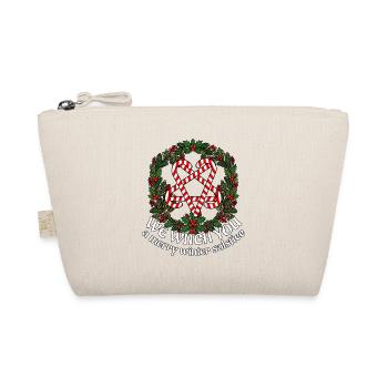 Wir verhexen dir ein fröhliches Weihnachtsfest zur Wintersonnenwende - Bio-Täschchen - Natur - Vorne