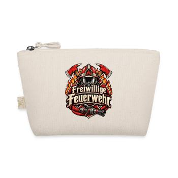 Freiwillige Feuerwehr Helm Äxte & Schlauch - Bio-Täschchen - Natur - Vorne
