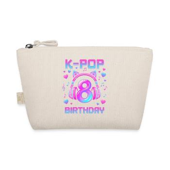 K-Pop Girls 8. Geburtstagsmädchen Geschenk Kpop Geburtstag - Bio-Täschchen - Natur - Vorne