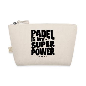 Padel is my Superpower - Bio-Täschchen - Natur - Vorne