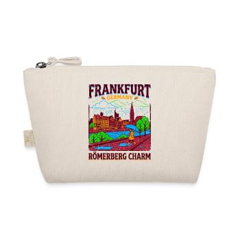Frankfurt Germany City Skyline Römerberg Charm - Bio-Täschchen - Natur - Vorne