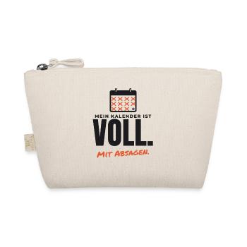 Kalender voll mit Absagen – lustiges Shirt - Bio-Täschchen - Natur - Vorne
