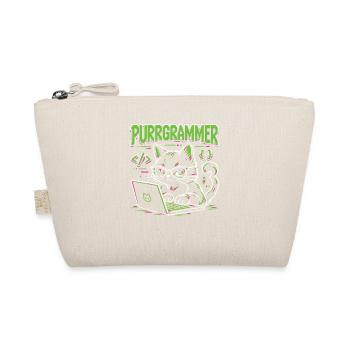 Purrgrammer – Programmierer Katze Coding Humor - Bio-Täschchen - Natur - Vorne