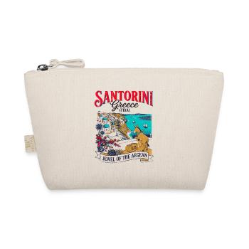 The Of Santorini Greece Fira Aegean Sea Travel - Bio-Täschchen - Natur - Vorne