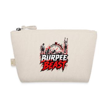 Burpee Beast – Fitness Workout mit Stoppuhr - Bio-Täschchen - Natur - Vorne