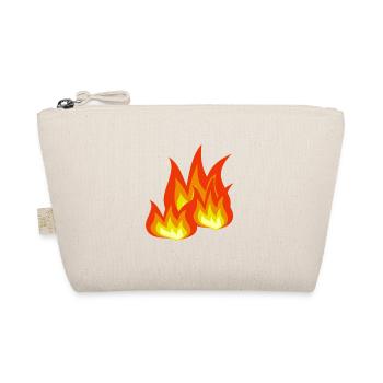 Flammen-Explosion Design - Bio-Täschchen - Natur - Vorne