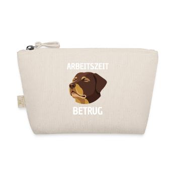 Arbeitszeit Betrug Hundesatire - Bio-Täschchen - Natur - Vorne