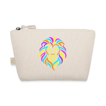 Löwe – Bunte Neon-Grafik - Bio-Täschchen - Natur - Vorne