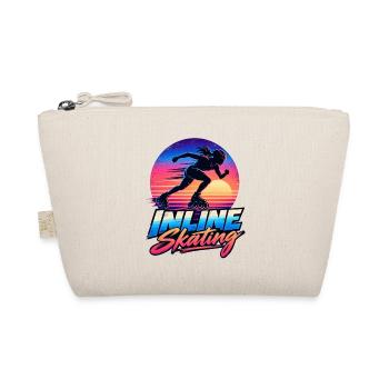 Inline Skating Retro Sunset – Skater - Bio-Täschchen - Natur - Vorne