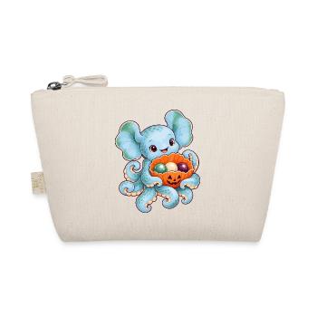 Dumbo-Oktopus mit Kürbismuschel - Bio-Täschchen - Natur - Vorne