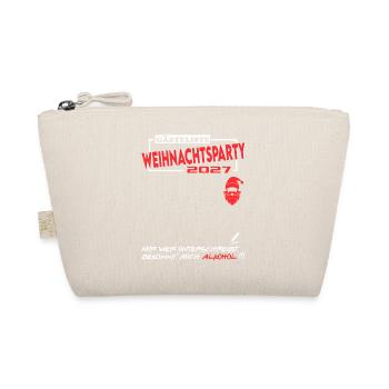Weihnachten 2027 Party Gästeliste XMAS Feier Fete - Bio-Täschchen - Natur - Vorne