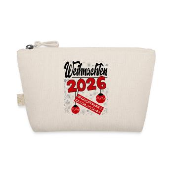 Weihnachten 2026 Burnout Sprüche Santa Claus Fun - Bio-Täschchen - Natur - Vorne
