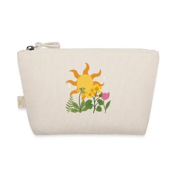Farn Blumen Tulpe Schlüsselblume - Bio-Täschchen - Natur - Vorne