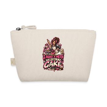 Kuchenchaos Spruch Cake-Design - Bio-Täschchen - Natur - Vorne