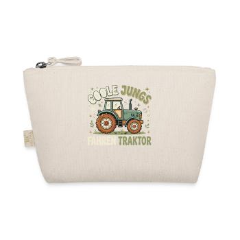 Coole Jungs fahren Traktor - Bio-Täschchen - Natur - Vorne