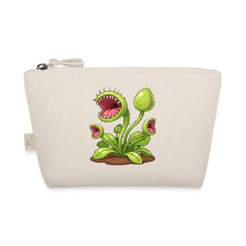 Fleischfressende Pflanze Geschenk  - Bio-Täschchen - Natur - Vorne