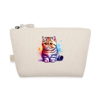 Exotische Kurzhaarkatze Geschenk - Bio-Täschchen - Natur - Vorne