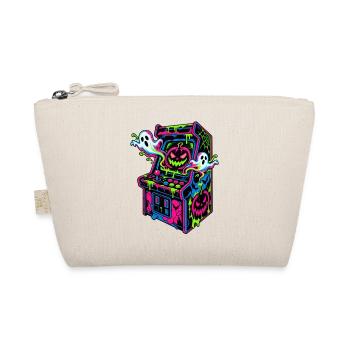 Neon Halloween Arcade Drips - Bio-Täschchen - Natur - Vorne