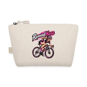 Rennrad Mama Pinkpower Frauen - Bio-Täschchen - Natur - Vorne