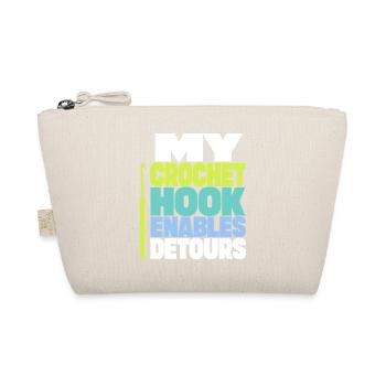 Häkeln – My Crochet Hook Enables Detours - Bio-Täschchen - Natur - Vorne