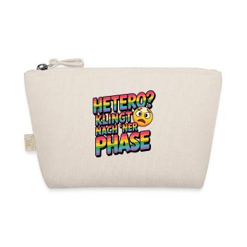 Hetero Klingt Nach Ner Phase LGBTQ Pride Humor - Bio-Täschchen - Natur - Vorne