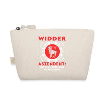 Sternzeichen Widder Aszendent Birthday Sprüche - Bio-Täschchen - Natur - Vorne