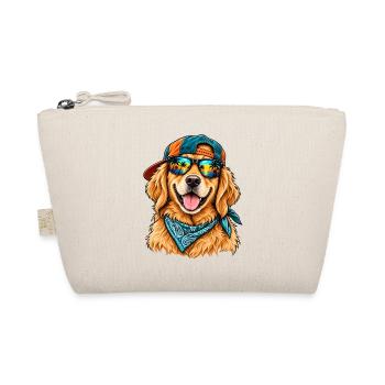 Cooler Golden Retriever – Sommerstrand-Vibes - Bio-Täschchen - Natur - Vorne