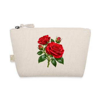 Crimson Rose Bouquet-Kunstwerk - Bio-Täschchen - Natur - Vorne