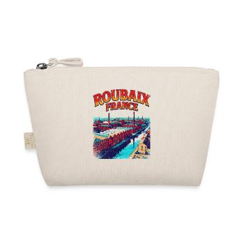 Vintage Roubaix France Industrial City Skyline - Bio-Täschchen - Natur - Vorne