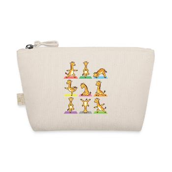 Yoga-Giraffe – Lustige Yoga-Pose Tierliebhaber-Yogi - Bio-Täschchen - Natur - Vorne