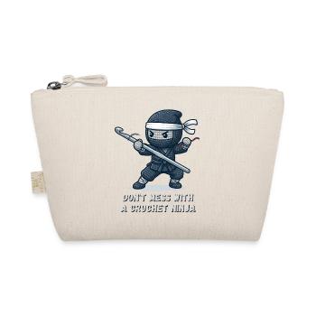 Crochet Ninja – Nicht anfassen - Bio-Täschchen - Natur - Vorne