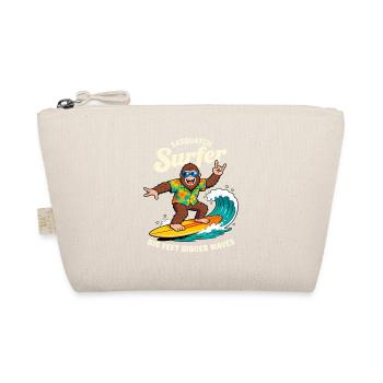 Sasquatch Surfer Big Feet Bigger Waves Cryptid - Bio-Täschchen - Natur - Vorne