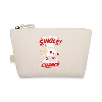 Ich bin Single Deine Chance Malle - Bio-Täschchen - Natur - Vorne