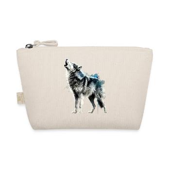 Heulender Wolf - Bio-Täschchen - Natur - Vorne
