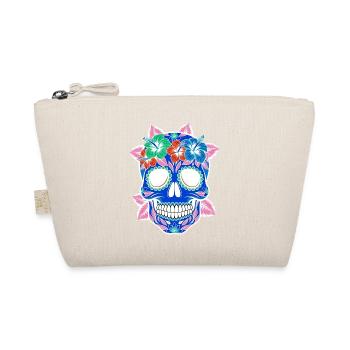 Halloween Sugar Skull pastell - Bio-Täschchen - Natur - Vorne