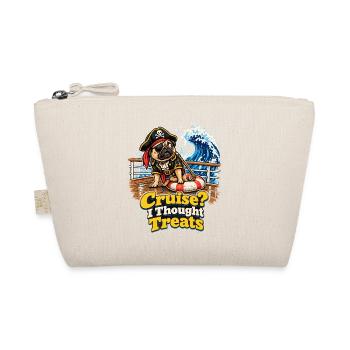 Cruise I Thought Treats Mops Pirat Halloween - Bio-Täschchen - Natur - Vorne