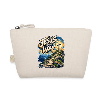 Jesus ist der Weg – Kreuzpfad - Bio-Täschchen - Natur - Vorne