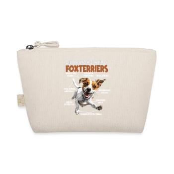 Hundesprüche Hundeliebhaber Geschenk Fox Terrier - Bio-Täschchen - Natur - Vorne