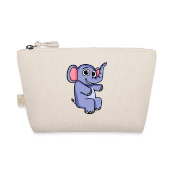 Elefant Motiv - Bio-Täschchen - Natur - Vorne