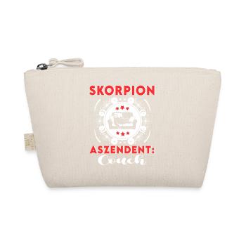 Sternzeichen Skorpion Aszendent Couch Birthday - Bio-Täschchen - Natur - Vorne