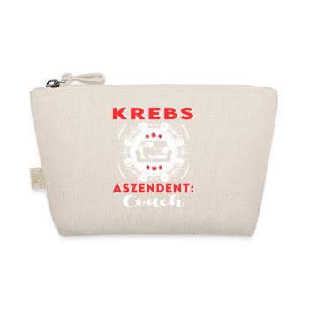 Sternzeichen Krebs Aszendent Couch Happy Birthday - Bio-Täschchen - Natur - Vorne