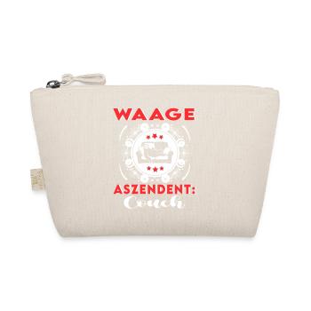 Sternzeichen Waage Aszendent Couch Happy Birthday - Bio-Täschchen - Natur - Vorne
