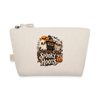 Spooky Hoots Halloween Eulen Trio - Bio-Täschchen - Natur - Vorne