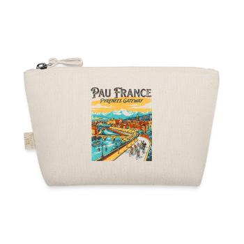 Vintage Pau France Pyrenees Gateway Travel Poster - Bio-Täschchen - Natur - Vorne