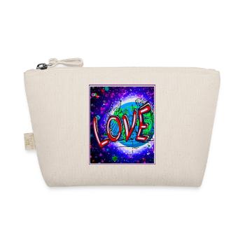 Love im Neon-Kosmos - Bio-Täschchen - Natur - Vorne