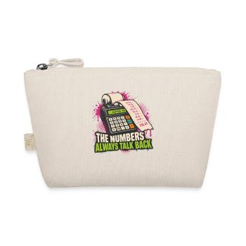 Zahlen reden zurück: Taschenrechner-Print - Bio-Täschchen - Natur - Vorne