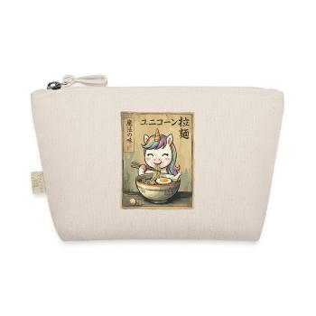 Kawaii Einhorn Ramen Nudeln Japan Retro - Bio-Täschchen - Natur - Vorne